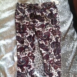 NWT Patterned flare pants
